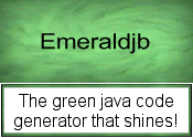 Emeraldjb - Easy Java O/R Code Generation.